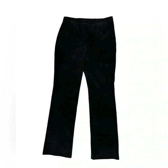 Lord & Taylor Classic Black Leather Women's Pants - Picture 1 of 5